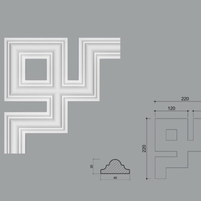 Coltar poliuretan C6BR01 pentru brau BR01 de dimensiuni 220x20x220mm