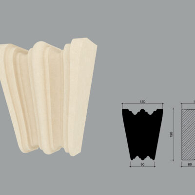 Cheie de bolta FPCB11 din EPS+Rasina de dimensiuni 190x105x150mm