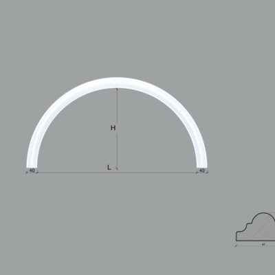 Arcada din poliuretan ARCBR01 pentru brau BR01